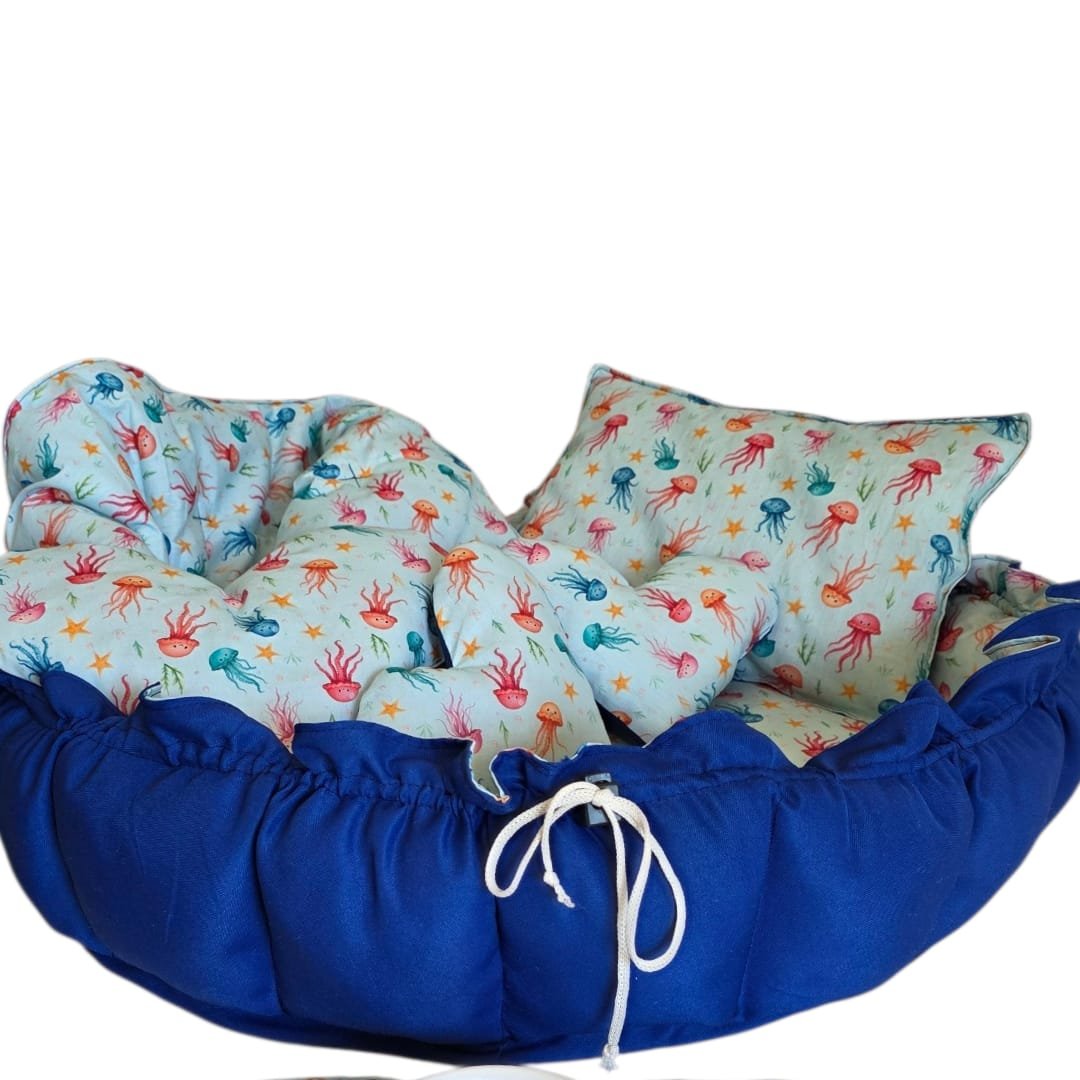 Enxoval Pet G - Fundo do Mar - Azul - Imagem 21