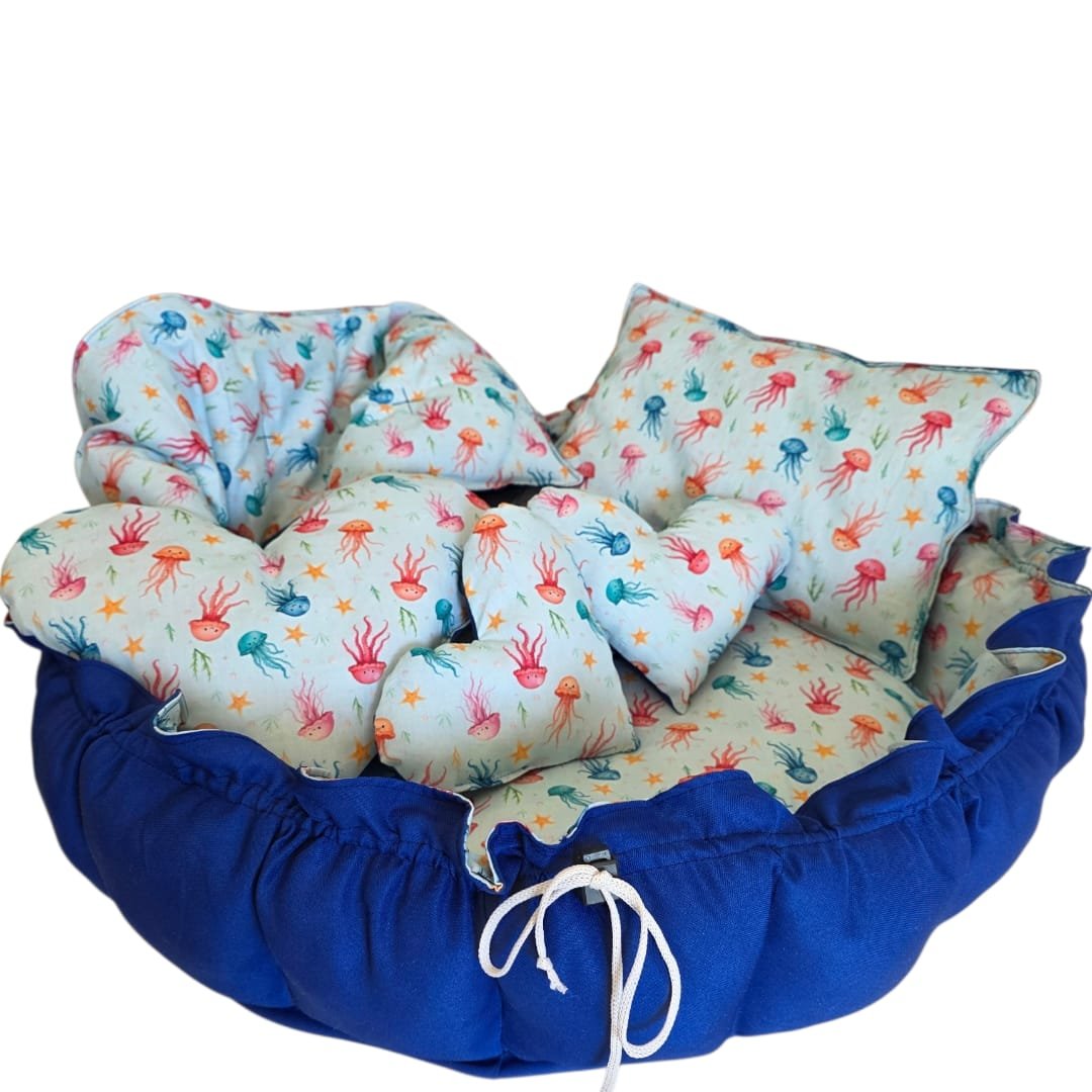 Enxoval Pet G - Fundo do Mar - Azul - Imagem 20