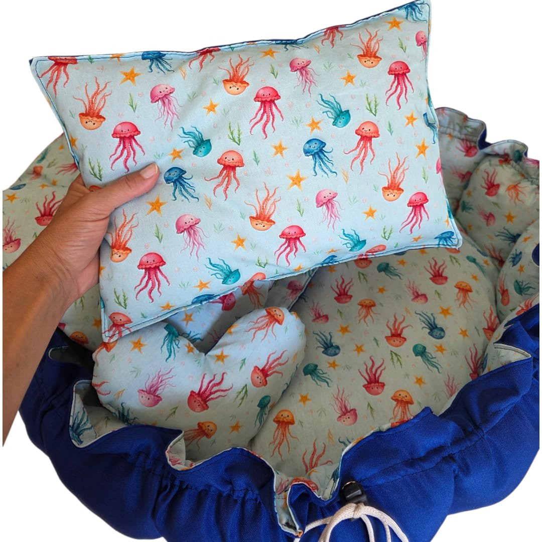 Enxoval Pet G - Fundo do Mar - Azul - Imagem 15