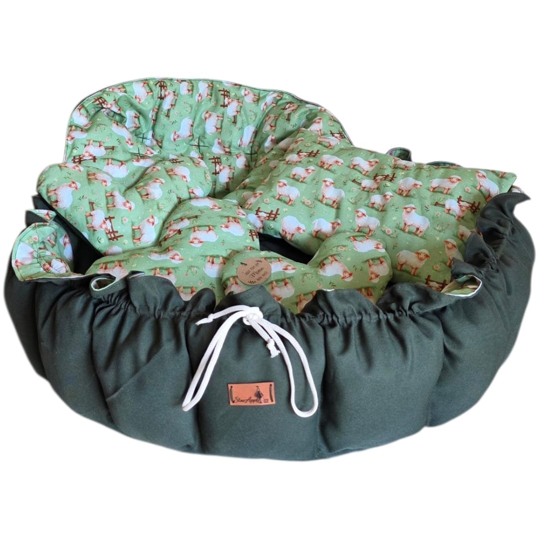 Enxoval Pet G - Ovelhinhas - Verde Escuro - Imagem 9