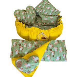 Enxoval Pet P - Ovelhinhas - Amarelo